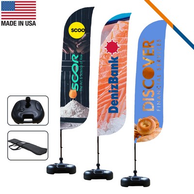 13' World Double-Sided Feather Flag