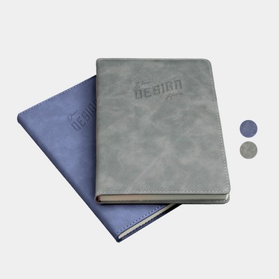 TiTUS® Executive Velveteen PU Lather A5 Notebook with Bookmark