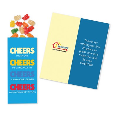 Full-Color Custom Sweeter Cards with Albanese® Sour Gummi Bears
