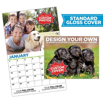 13 Month Custom Photo Appointment Wall Calendar - Standard Gloss Cover