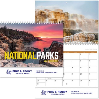 National Parks Wall Calendar Spiral